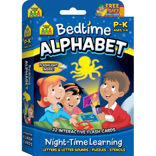 School Zone Bedtime Alphabet Night-Time Learning, Interactive Flash Cards School Zone Bedtime Alphabet Night-Time Learning, Interactive Flash Cards