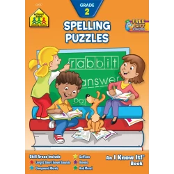 School Zone - Spelling Puzzles Workbook Grade 2