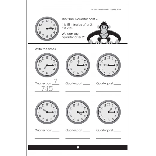 School Zone - Tell Time Tablet Workbook - School Zone - Image 4