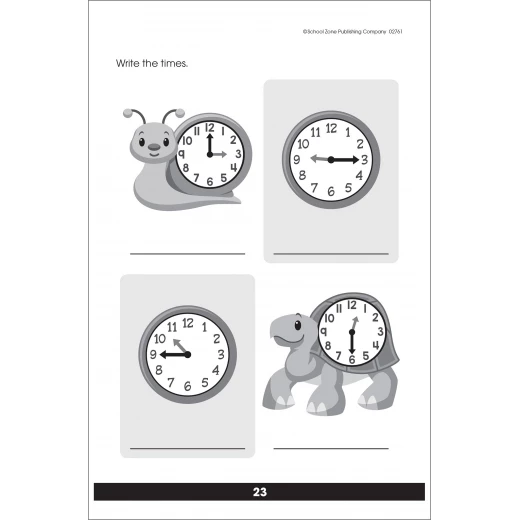School Zone - Tell Time Tablet Workbook - School Zone - Image 3