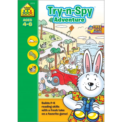 School Zone - Try-n-Spy Adventure Ages 4-6 School Zone - Try-n-Spy Adventure Ages 4-6