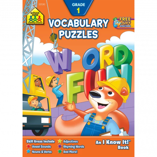 School Zone - Vocabulary Puzzles Grade 1 Workbook School Zone - Vocabulary Puzzles Grade 1 Workbook