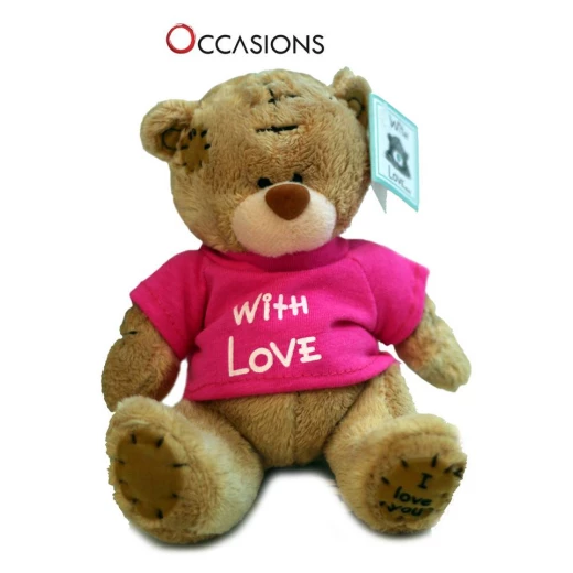 Me to You With Love Teddy Bear, Pink Shirt