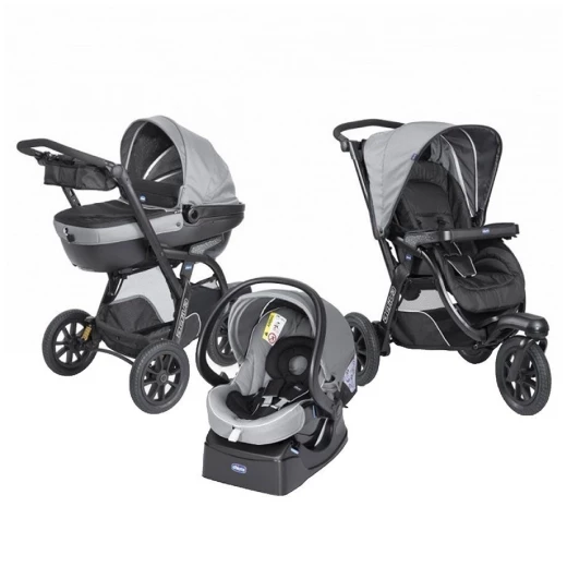 Chicco New Trio Activ3 with Kit Car Grey Chicco New Trio Activ3 with Kit Car Grey