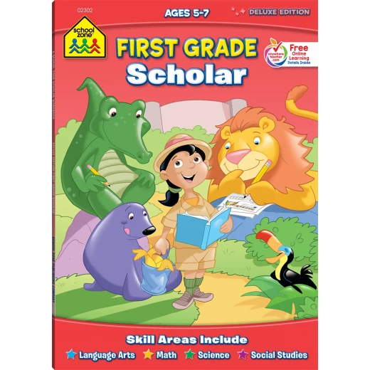 School Zone First Grade Scholar Deluxe Edition Workbook First Grade Readiness Skills Development 64 Pages School Zone First Grade Scholar Deluxe Edition Workbook First Grade Readiness Skills Development 64 Pages
