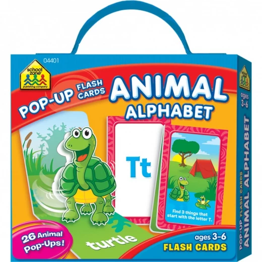 School Zone Animal Alphabet Pop-Up Flash Cards School Zone Animal Alphabet Pop-Up Flash Cards