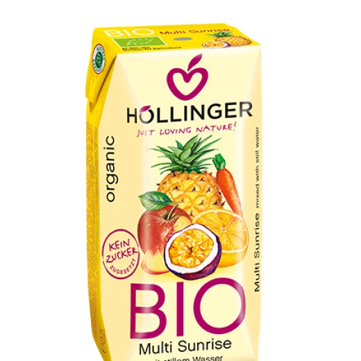 Hollinger Organic multi sunrise Juice 200ml Hollinger Organic multi sunrise Juice 200ml