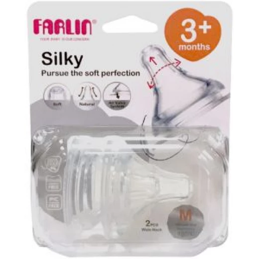 Farlin - Nipples For Wide - Neck Bottles M Farlin - Nipples For Wide - Neck Bottles M