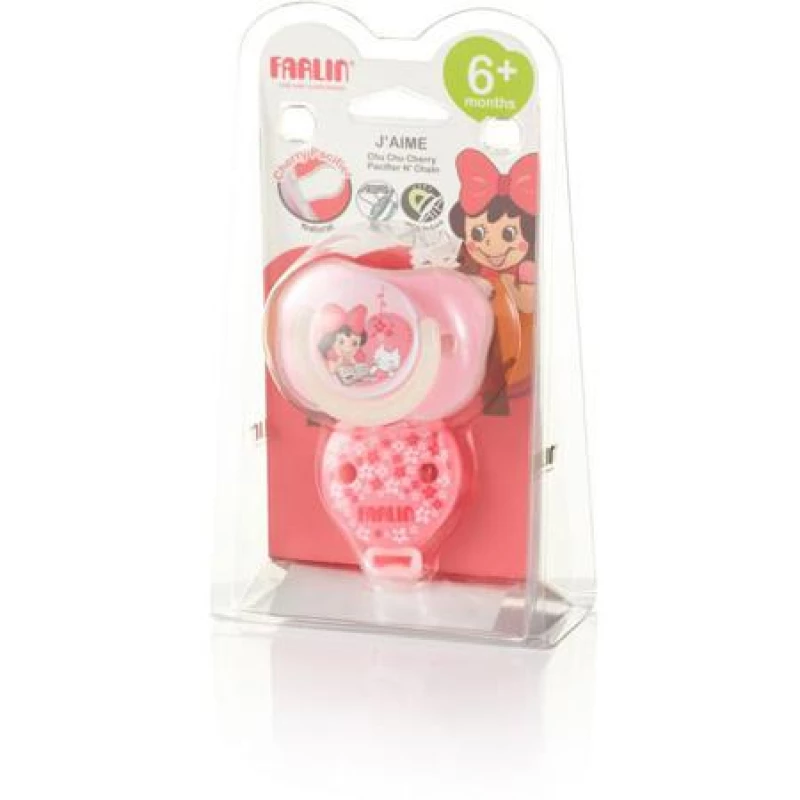 Farlin - Chu Chu Pacifier 2 pieces 6+ Pink - فارلين