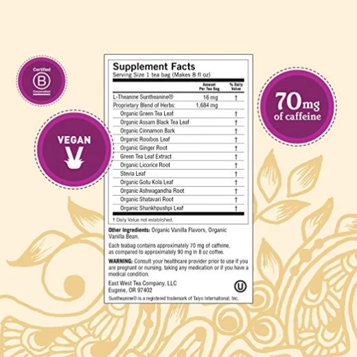 Yogi Tea - Vanilla Spice Perfect Energy - Energizes and Supports Focus 16 Bags - يوجي - Image 3