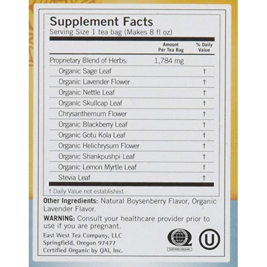 Yogi Relaxed Mind Herbal Tea Caffeine Free - 16 Tea Bags, 32g - يوجي - Image 2