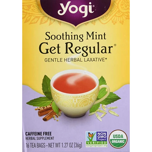Yogi Herbal Tea Get Regular Caffeine Free Soothing Mint - 16 Tea Bags Yogi Herbal Tea Get Regular Caffeine Free Soothing Mint - 16 Tea Bags