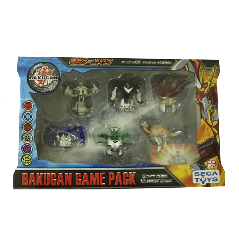 Bakugan Game Pack - 6 Gate Cards - 12 Ability Cards - نيو بوي