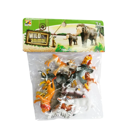 Jungle Animal Toys Mini Educational Plastic 12 PC Jungle Animal Toys Mini Educational Plastic 12 PC