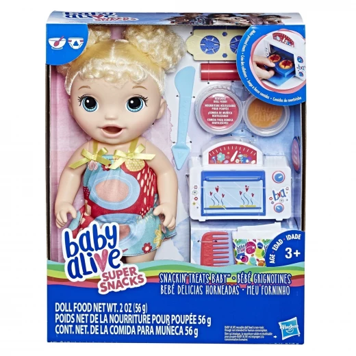Baby Alive Snackin’ Treats Baby (Blonde Curly Hair) Baby Alive Snackin’ Treats Baby (Blonde Curly Hair)