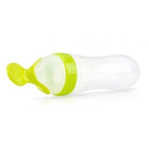 Nuby Squeeze Feeder With Slow and Fast Spoon 90ml - أصفر - نوبي - Image 8