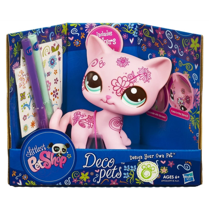 Littlest Pet Shop Deco Pets Personalize Your Pet Kitty - هاسبرو