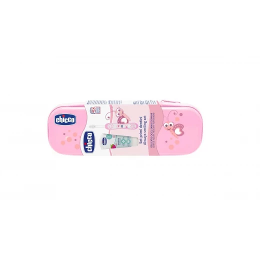 Chicco Oral Set Pink Without Fluoride - تشيكو - Image 3