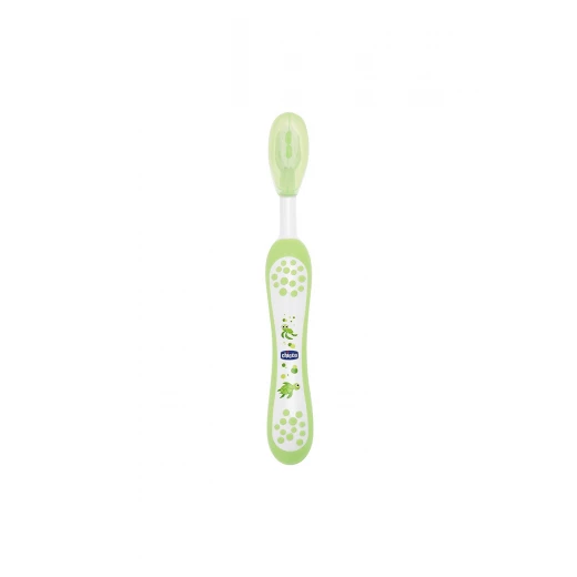 Chicco- Green -  Milk Teeth toothbrush (6 m - 3yrs) - تشيكو - Image 8