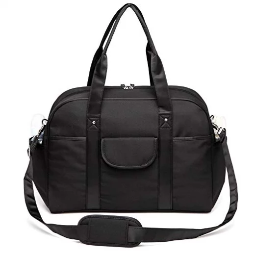 Colorland Abdie Duffel Shoulder Mummy Diaper Bag (Black) - كولورلاند - Image 12