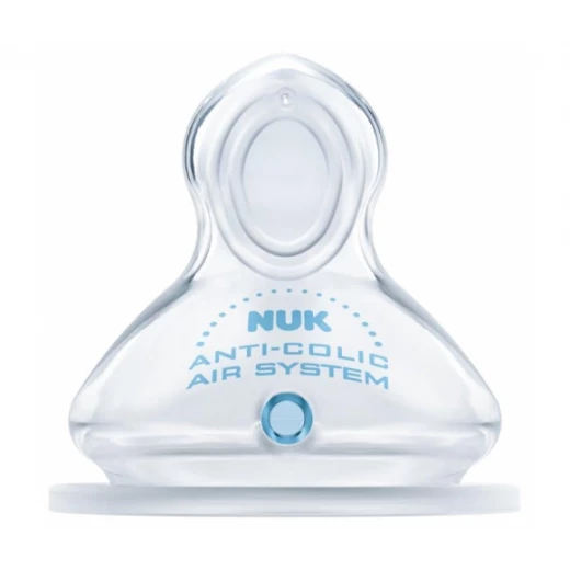 NUK Medium Flow Replacement Nipples, Stage 1, Silicone, Pack of 1 - ان يو كي - Image 2