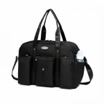 Colorland Abdie Duffel Shoulder Mummy Diaper Bag (Black) - كولورلاند