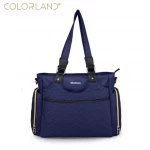 Colorland Classic Baby Diaper Tote Maternity Bag, Navy Blue - كولورلاند
