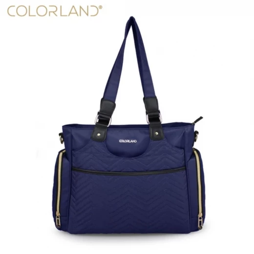 Colorland Classic Baby Diaper Tote Maternity Bag, Navy Blue Colorland Classic Baby Diaper Tote Maternity Bag, Navy Blue