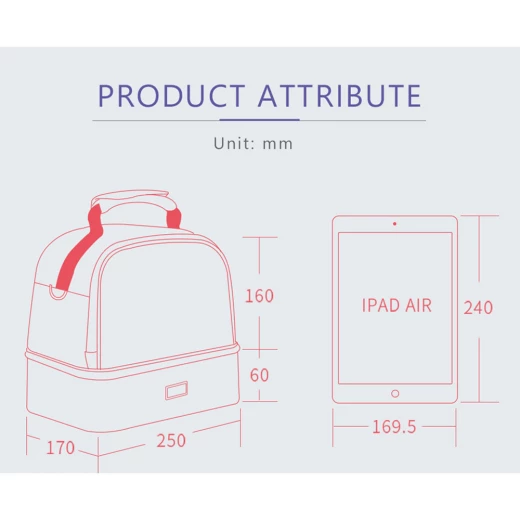 Sunveno Insulated Bottle and Lunch Bag, Butterfly - سن فينو - Image 3