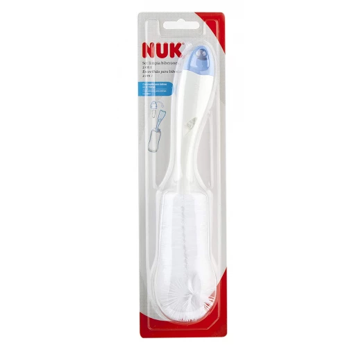 NUK Bottle and Nipple Brush 2 in 1 - أصفر - ان يو كي - Image 2