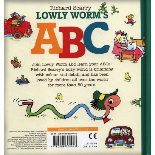 هاربر كولينز: كتاب Lowly Worm's ABC ، لوحة كتاب - هاربر كولينز - Image 2