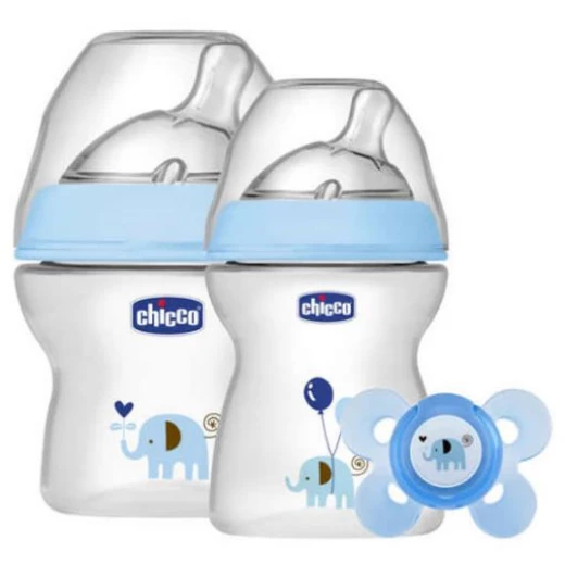 Chicco - Gift Set NaturalFeeling Boy - Elephant - تشيكو - Image 2