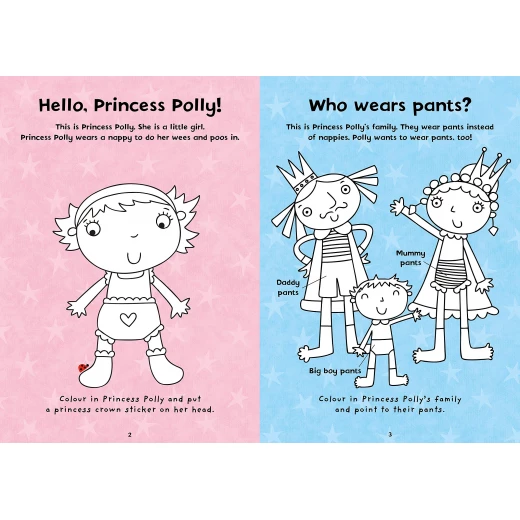 Princess Polly: Potty Colouring Book - كتب ليدي بيرد - Image 3