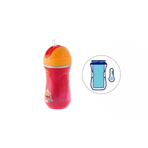كوب شرب للأطفال من شيكو -14+شهر - أحمر - تشيكو - Image 3