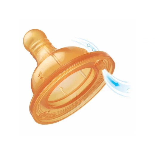 Chicco Well Being Teat +0 months, Normal Flow Latex 2 pieces - تشيكو - Image 2