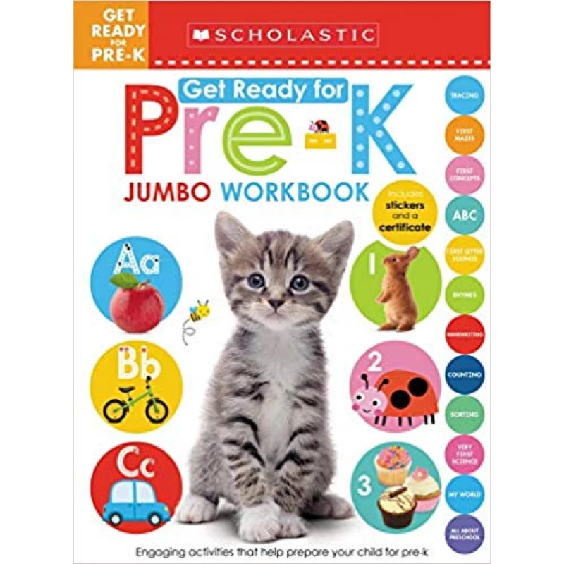 Scholastic: Jumbo Workbook: Get Ready For Pre-K - سكولاستيك