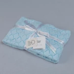 Funna Knitted Blanket Punto - Blue - فونا بيبي