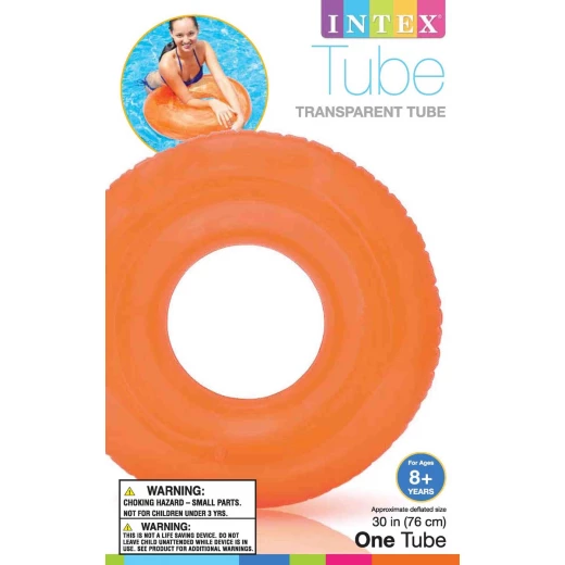 Intex Transparent Tubes, Orange Color 76cm - Intex - Image 6
