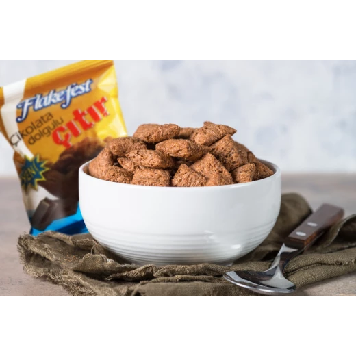 بسكوت الوسائد المحشوة بكريم الكاكاو Flakefest X1 - كويك فليكس - Image 6