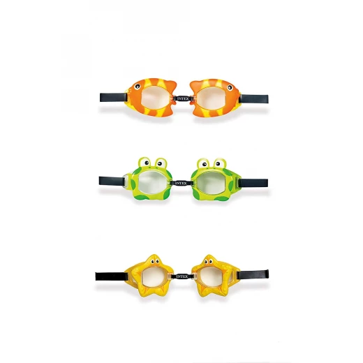 Intex - Fun Goggles, Ages 3-8, 3 Styles Assortment Intex - Fun Goggles, Ages 3-8, 3 Styles Assortment