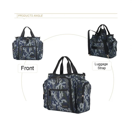 Colorland Gabrielle Tote Baby Changing Bag, Camo Grey - كولورلاند - Image 2