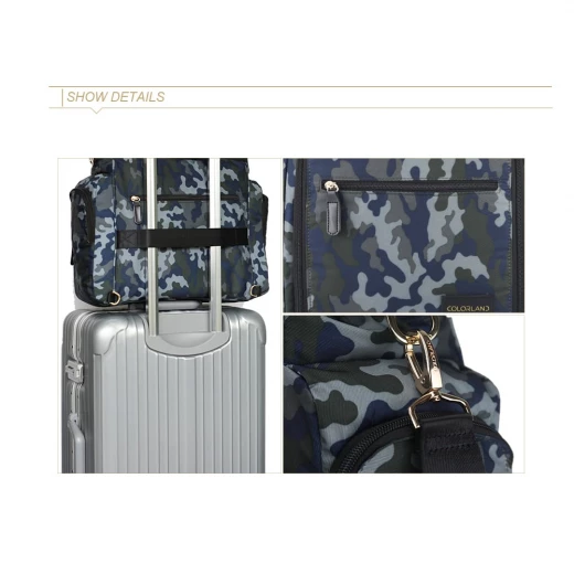 Colorland Gabrielle Tote Baby Changing Bag, Camo Grey - كولورلاند - Image 5