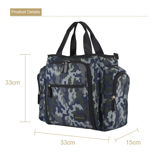 Colorland Gabrielle Tote Baby Changing Bag, Camo Grey - كولورلاند - Image 4