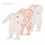 Colorland - Baby Romper / Pink Princess 3 Pieces In One Pack - 9-12 Months - كولورلاند