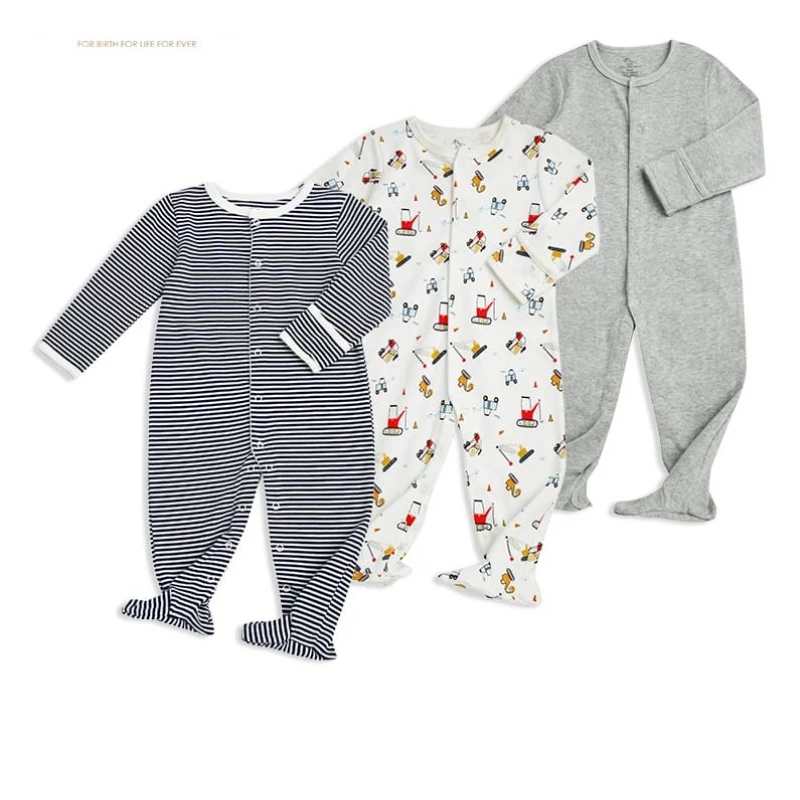 Colorland - (1) Baby Romper 3 Pieces In One Pack - 0-3 Months - كولورلاند