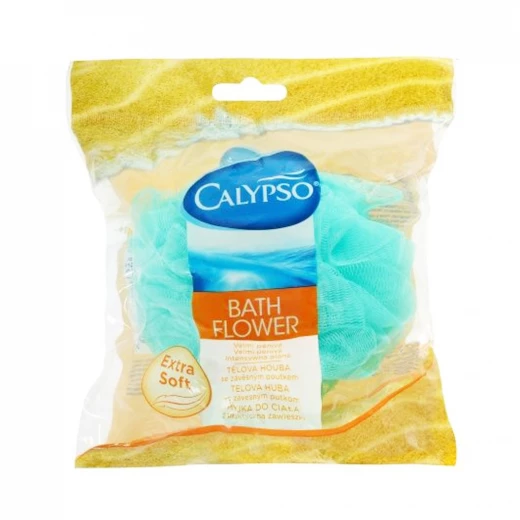 Calypso Bath Flower Body Sponge with Hanging Loop, Assorted Colors - كاليبسو - Image 3