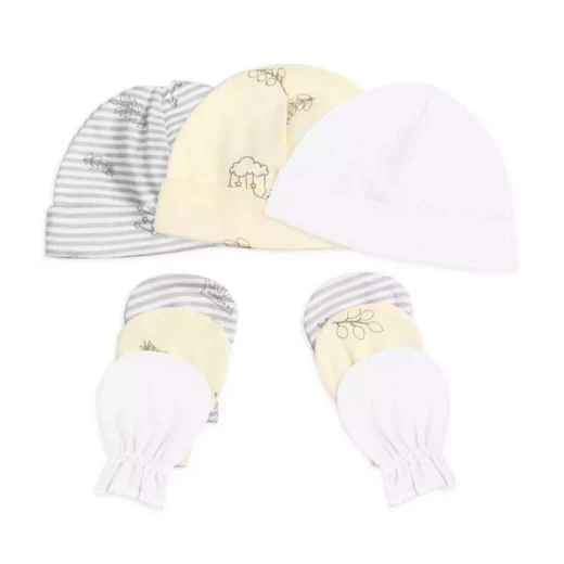 Colorland = (2) Baby Hat & Gloves 3 Pieces In One Pack Colorland = (2) Baby Hat & Gloves 3 Pieces In One Pack