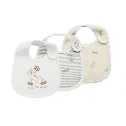Colorland - (9) Baby Bibs 3 Pieces In One Pack Colorland - (9) Baby Bibs 3 Pieces In One Pack