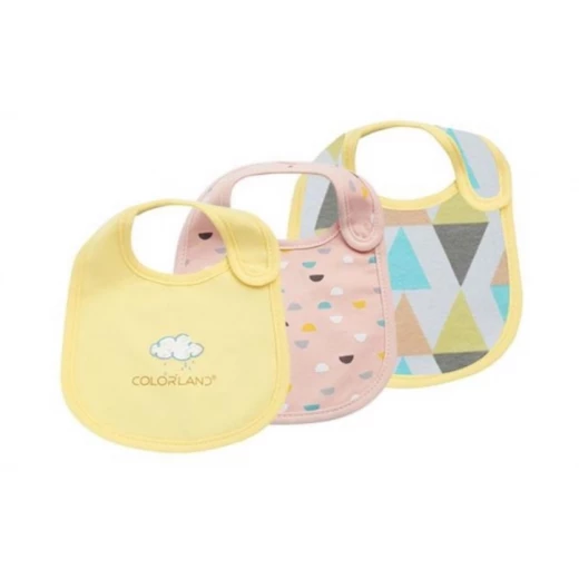 Colorland - (13) Baby Bibs 3 Pieces In One Pack Colorland - (13) Baby Bibs 3 Pieces In One Pack