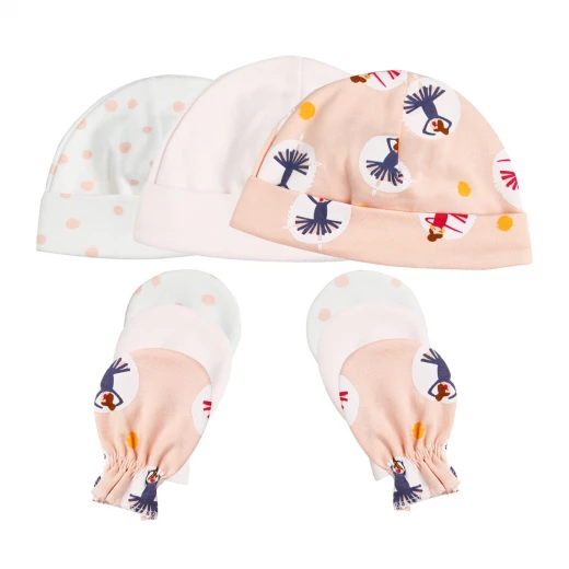 Colorland - Baby Hat & Gloves 3 Pieces In One Pack Colorland - Baby Hat & Gloves 3 Pieces In One Pack
